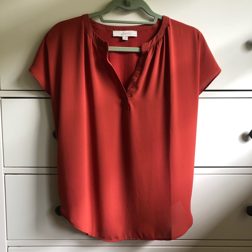 Loft Mixed Media Shell Shirt